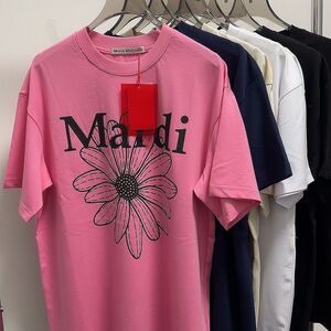 Mardi Mercredi Loose-Fitting Daisy Print T-Shirt - Casual & Versatile Top